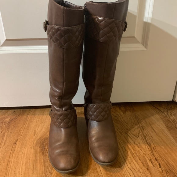 Ralph Lauren Brown Leather Boots - Picture 1 of 12